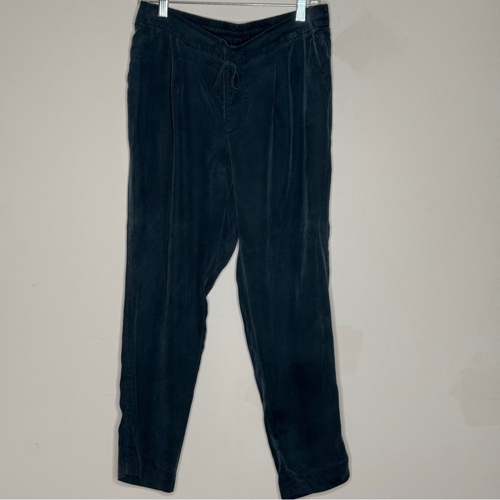 Banana Republic High Waist Teal Pleated Trouser Pants Size M